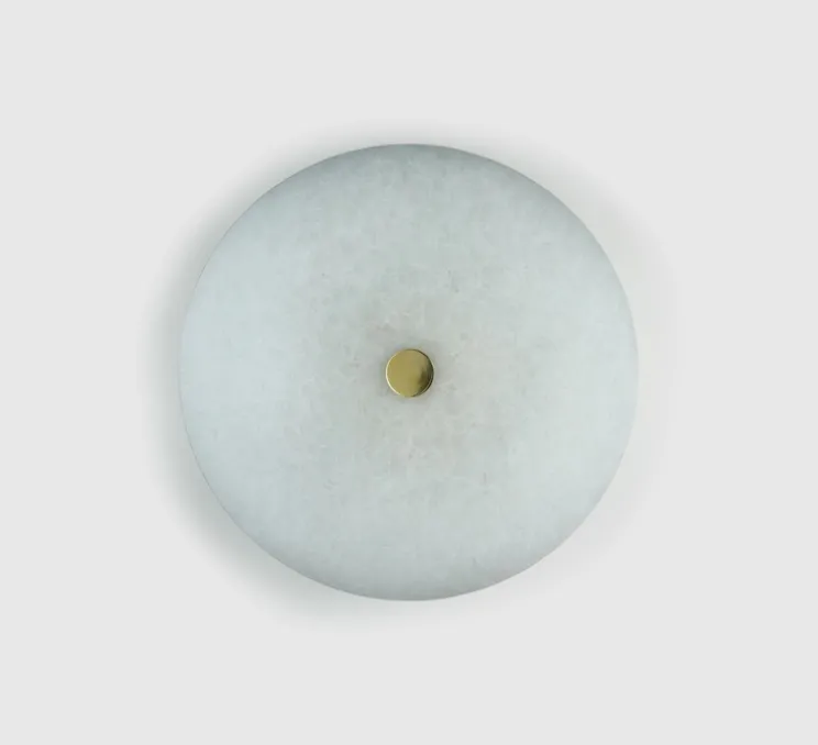 Applique ou plafonnier, Magma Large, laiton, verre opalin, Ø42,4cm, P10cm - Tala