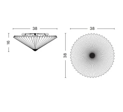 Plafonnier & Spot|Applique*HAY Applique ou plafonnier, Matin Flush Mount 380, , Ø38cm, H16cm - blanc