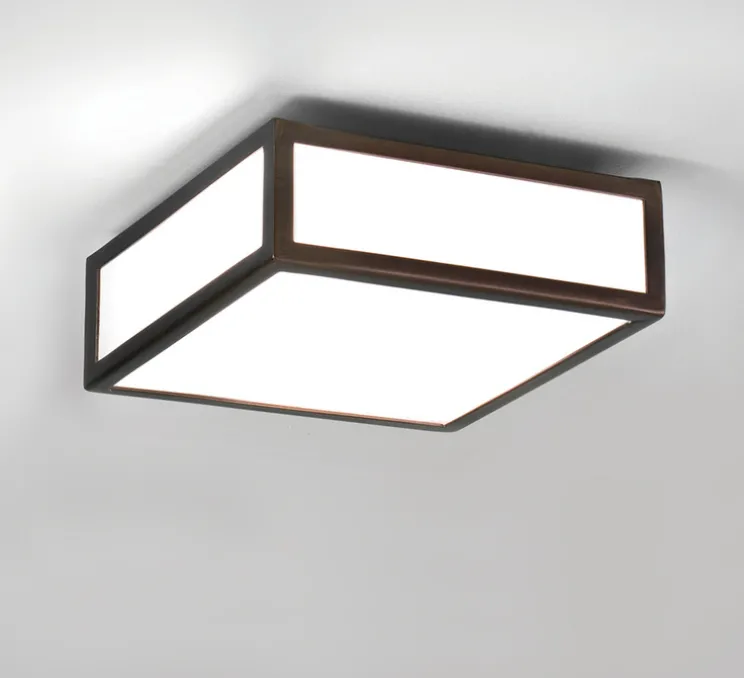 Applique ou plafonnier, Mashiko 200 square, bronze, L20cm, H20cm - Astro