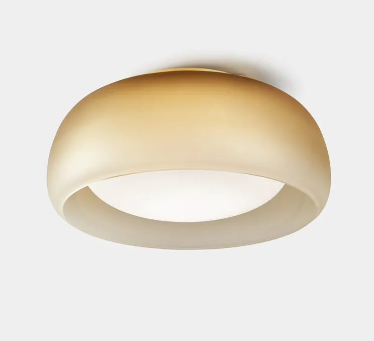 Applique ou plafonnier, Medusa, moutarde, LED, dim, 1800-3000K, 1100 lm, Ø36,5cm, H16,8cm - Carpyen