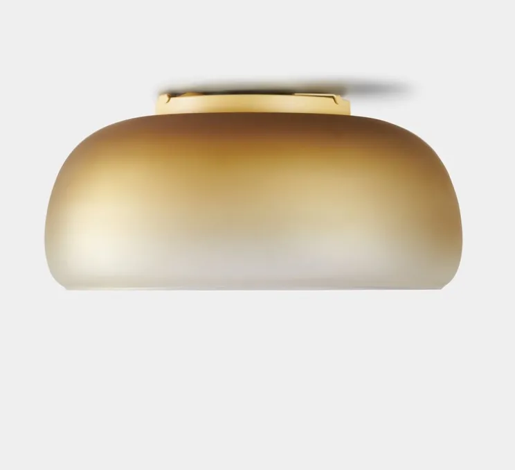 Applique ou plafonnier, Medusa, moutarde, LED, dim, 1800-3000K, 1100 lm, Ø36,5cm, H16,8cm - Carpyen