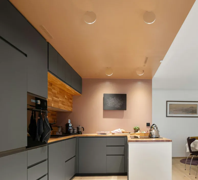 Plafonnier & Spot|Applique*OliveLab Applique ou plafonnier, Mimesi, , Ø16cm - mirroir et blanc mat