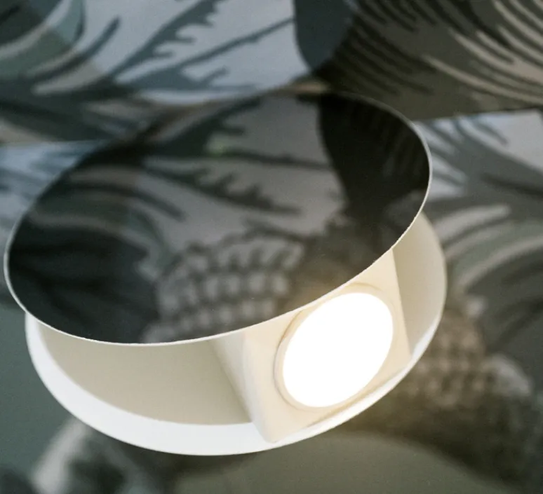 Plafonnier & Spot|Applique*OliveLab Applique ou plafonnier, Mimesi, , Ø16cm - mirroir et blanc mat