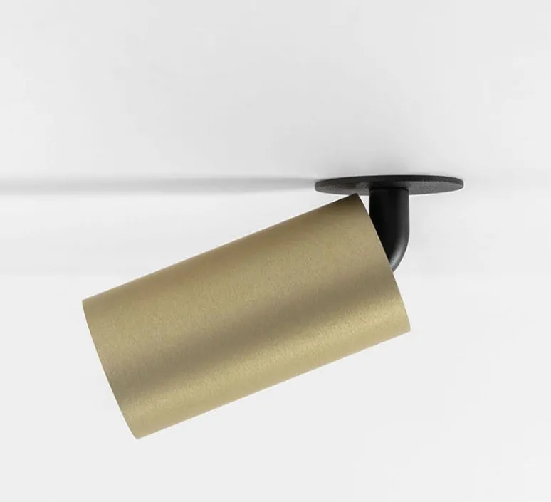 Plafonnier & Spot|Applique*Modular Applique ou plafonnier, Minude, , LED, 2700K, 605lm, L4,5cm, H8,8cm - 30°, ano champagne