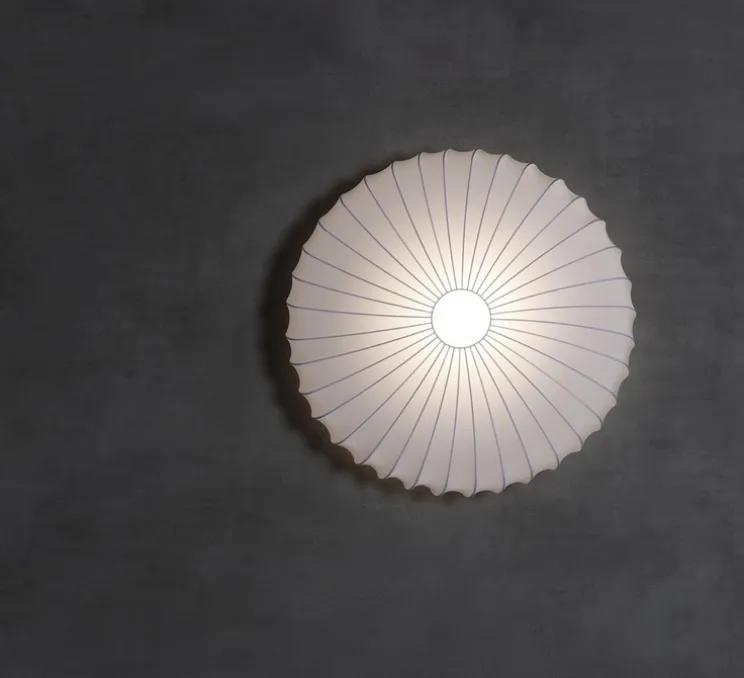 Applique ou plafonnier, Muse 60, blanc, Ø60cm, H14cm - Axolight