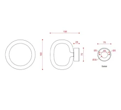 Applique ou plafonnier, Nabila 552.42, verre gris fumé et blanc, base noire chromée, IP40, Ø16cm, P15,6cm - Tooy