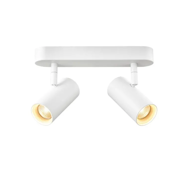 Applique ou plafonnier, Noblo double, blanc, LED, dim, 2700K, 1450 lm, L24cm, H12,7cm - SLV
