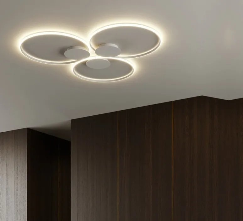 Plafonnier & Spot|Applique*Fabbian Applique ou plafonnier, Olympic F45, , IP40, LED, dim, 2700K, 4475lm lm, Ø80cm, H5cm - blanc
