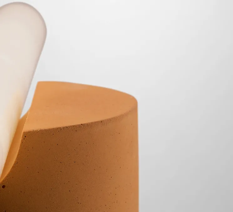 Applique ou plafonnier, Otto, Jaune ambre, Ø9,5cm, H6cm - Plato Design