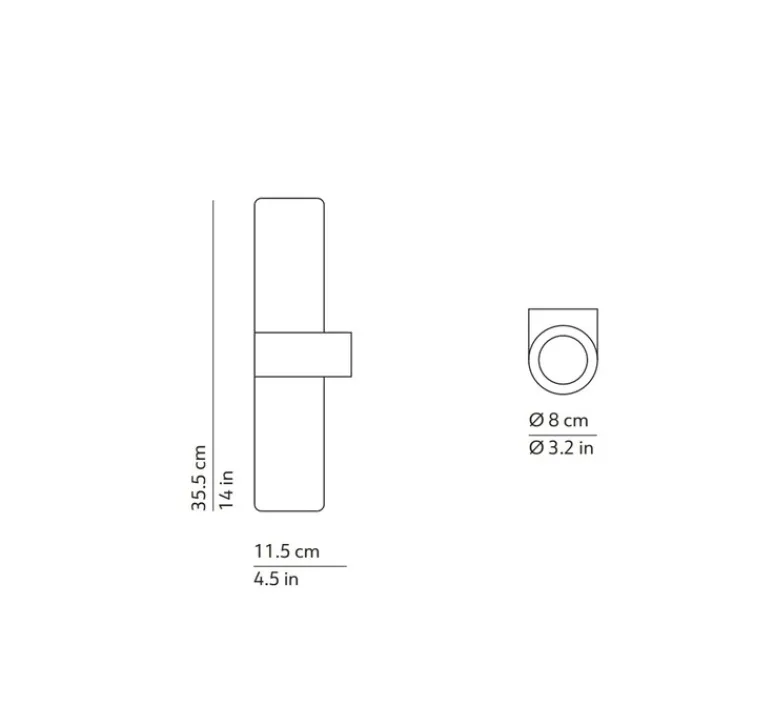 Plafonnier & Spot|Applique*KDLN Applique ou plafonnier, Pastilla, , L8cm, H35,5cm - blanc