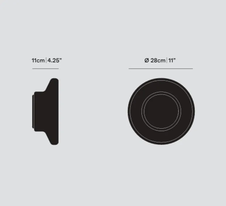 Applique|Plafonnier & Spot*A-N-D Applique ou plafonnier, Pace 28, , LED, dim, 2700K, Ø28cm, H11cm - ambre