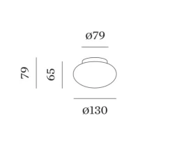 Applique ou plafonnier, Perlez 1.0, blanc, IP44, LED, dim, 2700K, 510 lm, Ø13cm, H7,9cm - Wever&Ducré