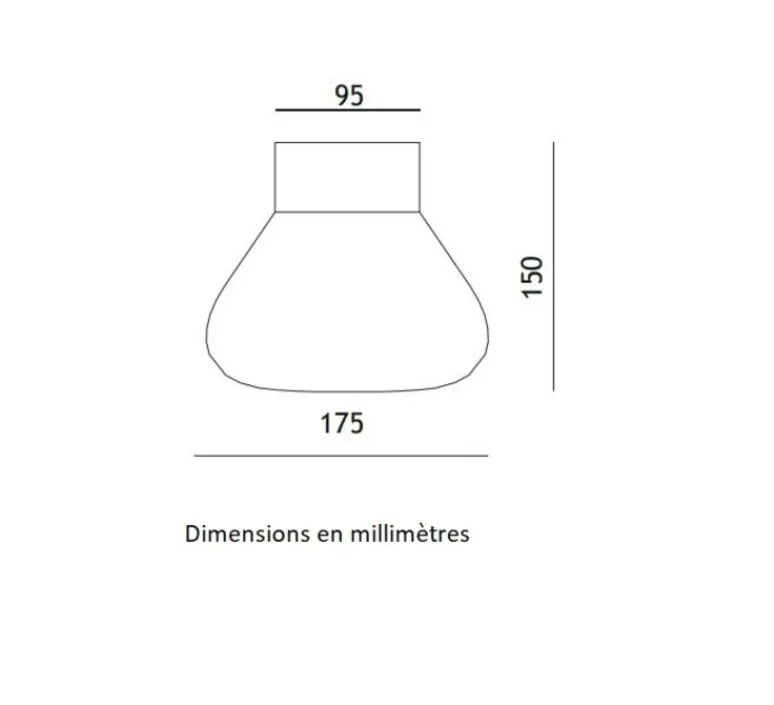 Applique|Plafonnier & Spot*Toscot Applique ou plafonnier, Pendulum, , Ø17,5cm, H15cm - Béton mat