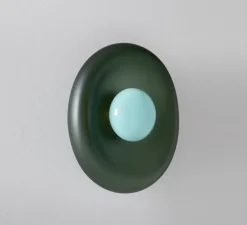 Applique ou plafonnier, Pillow Large, Gris dépoli, bleu céladon, L33,5cm, H40,5cm - SkLO Studio