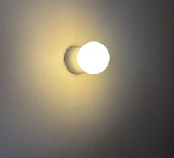 Enfants|Plafonnier & Spot*Nedgis Applique ou plafonnier plâtre, Vertbois, prêt à peindre, Suzanne, , Ø10cm, H14cm - blanc