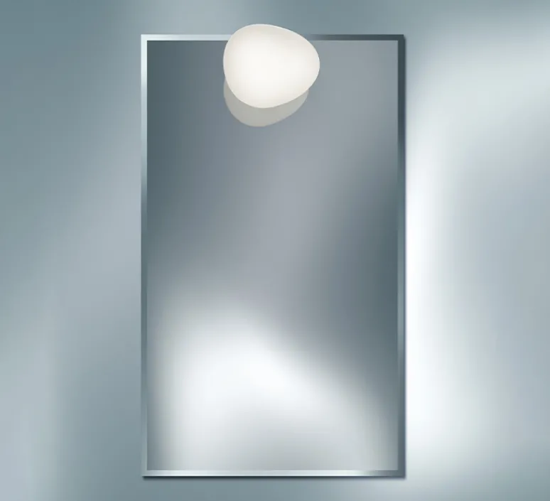 Plafonnier & Spot|Applique*Foscarini Applique ou plafonnier pour miroir, Gregg Piccola, blanc, IP44, L13cm, H12cm - miroir, blanc