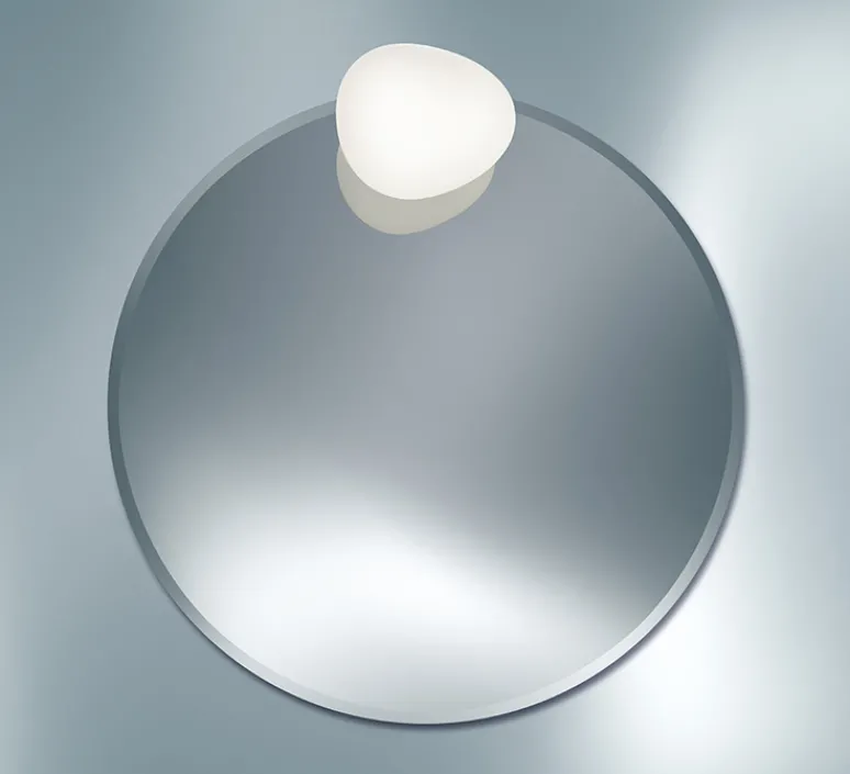 Plafonnier & Spot|Applique*Foscarini Applique ou plafonnier pour miroir, Gregg Piccola, blanc, IP44, L13cm, H12cm - miroir, blanc