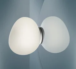 Plafonnier & Spot|Applique*Foscarini Applique ou plafonnier pour miroir, Gregg Piccola, blanc, IP44, L13cm, H12cm - miroir, blanc