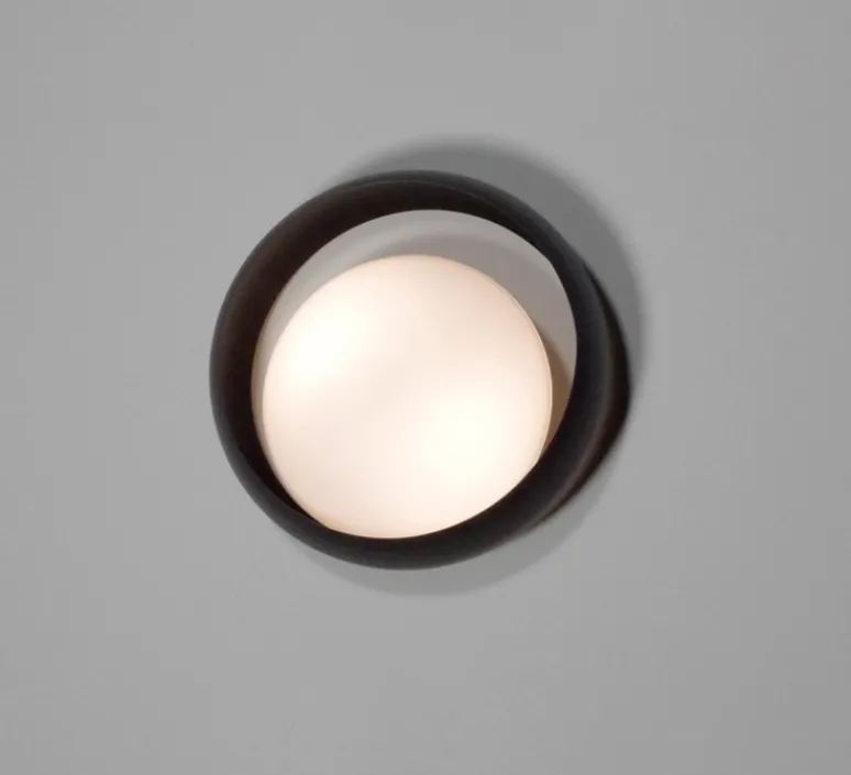 Applique|Plafonnier & Spot*B.lux Applique ou plafonnier, Ring W1, , Ø25cm, H9cm - noir