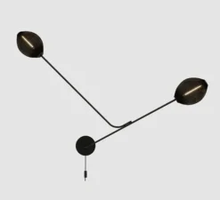 Plafonnier & Spot|Applique*Gubi Applique ou plafonnier, Satellite, , L166cm, H119cm - noir mat