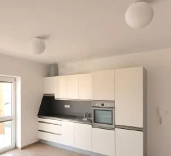 Plafonnier & Spot|Applique*Zangra Applique ou plafonnier salle de bain, light.o.091, verre soufflé , IP65, Ø40cm, H40cm - blanc