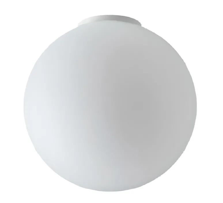 Plafonnier & Spot|Applique*Zangra Applique ou plafonnier salle de bain, light.o.091, verre soufflé , IP65, Ø40cm, H40cm - blanc