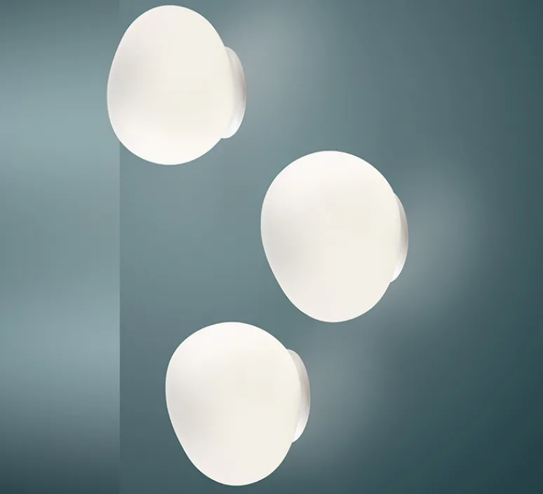 Plafonnier & Spot|Applique*Foscarini Applique ou plafonnier, salle de bain, Gregg Piccola, , IP44, L13cm, H12cm - classe II, blanc