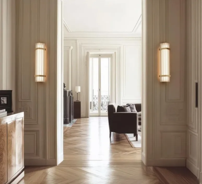 Plafonnier & Spot|Applique*DCW éditions Paris Applique ou plafonnier, Seagull 600, , LED, dim, 2700K, 1500 lm, L60cm, H16,7cm - bronze