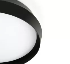 Plafonnier & Spot|Applique*Faro Applique ou plafonnier, Shoku 350, , LED, dim, 2700K, lm, Ø35cm, H9,3cm - noir
