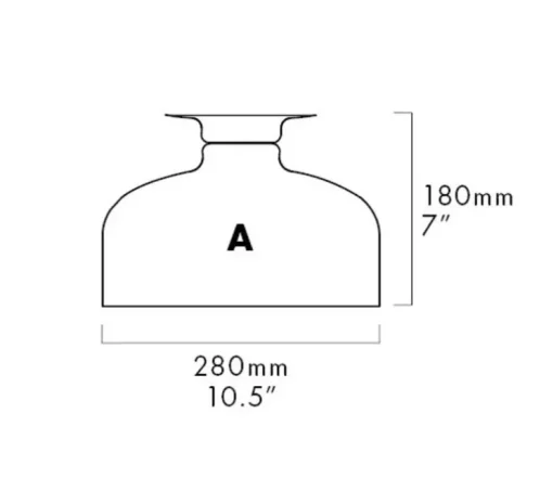 Applique ou plafonnier, Spotlight Volumes, A, marron sauge, Ø28cm, P18cm - A-N-D