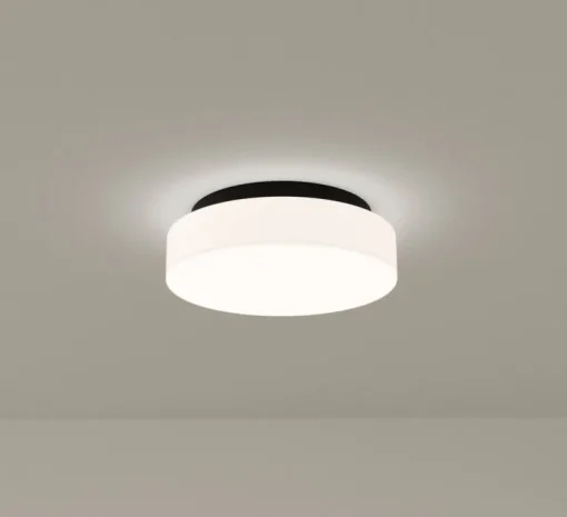 Applique ou plafonnier, Spark Single, noir et blanc, LED, dim, 3000K, 652 lm, Ø24cm, H7,6cm - LEDS C4