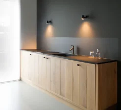 Applique ou plafonnier, Sqube on Base 1.0, noir, LED, 2700K, 415lm, Ø5,5cm, H11,9cm - Wever&Ducré