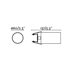 Applique ou Plafonnier, Stan, blanc mat, orientable, encastrable, Ø6cm, H13,7cm - Faro