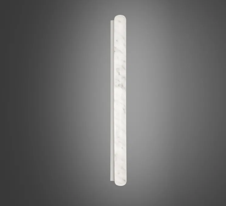 Applique ou plafonnier, Stiletto Shard, Marbre blanc, LED, dim, 4000K, lm, L6cm, H120cm - Slide