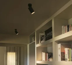 Plafonnier & Spot|Applique*Faro Applique ou plafonnier, Stan, , GU10, orientable, Ø6cm, H15cm - noir