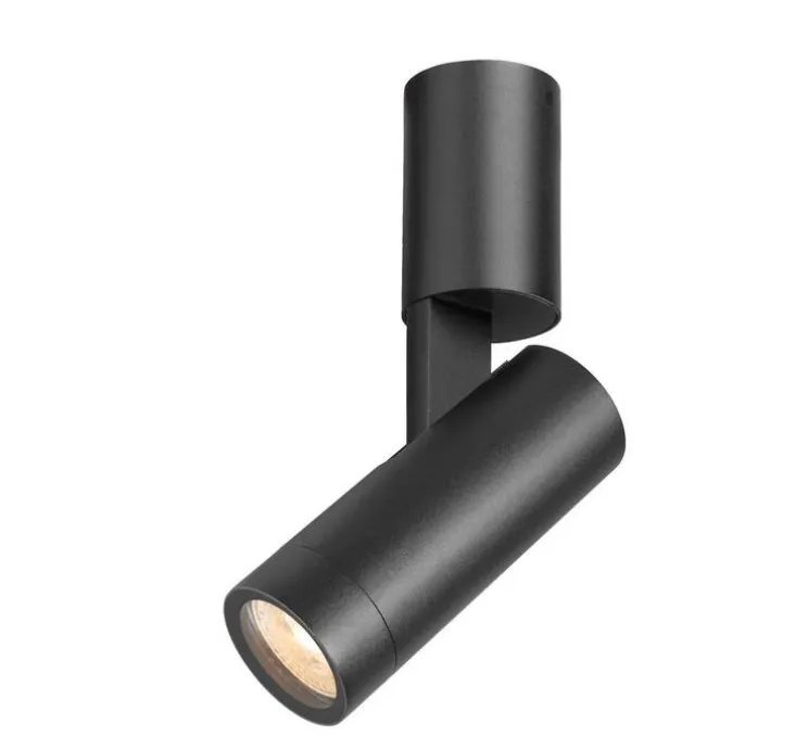 Applique ou plafonnier, S-Tube, noir, IP65, L6cm, H16cm - SLV