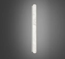 Applique ou plafonnier, Stiletto Shard, Marbre blanc, LED, dim, 4000K, lm, L6cm, H80cm - Slide