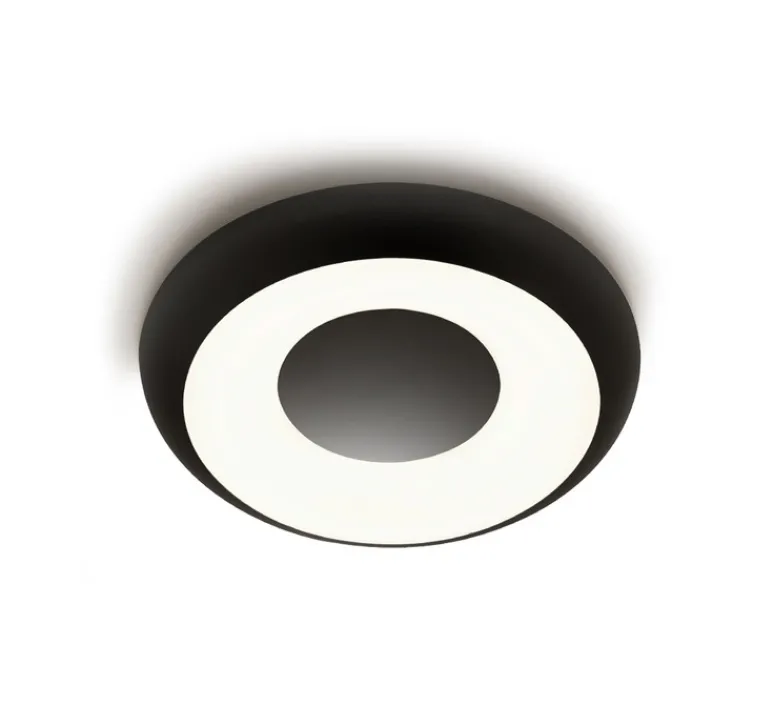 Applique|Plafonnier & Spot*Panzeri Applique ou plafonnier, Superbold 62, , IP40, LED, dim, 2700K, 2122 lm, Ø62cm, H9,7cm - noir