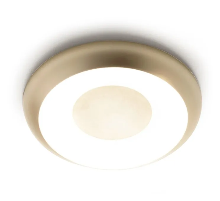 Applique ou plafonnier, Superbold 44, champagne, IP40, LED, dim, 2700K, 1414 lm, Ø44cm, H7,6cm - Panzeri
