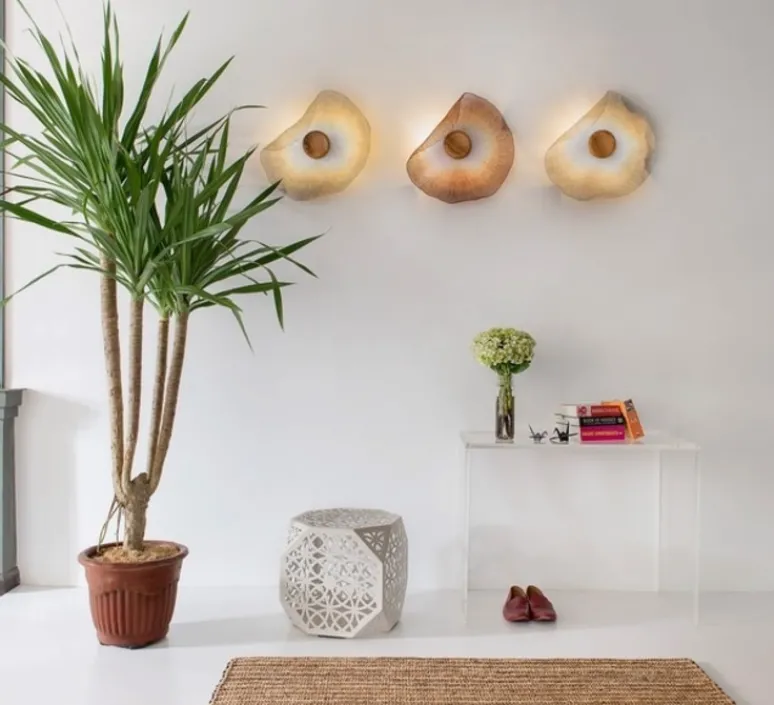 Applique*Gong Applique ou plafonnier, Teratai, , L50cm, H50cm - argent