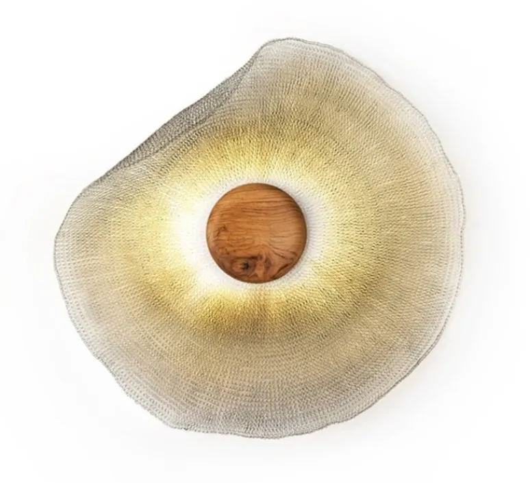 Applique*Gong Applique ou plafonnier, Teratai, , L50cm, H50cm - argent