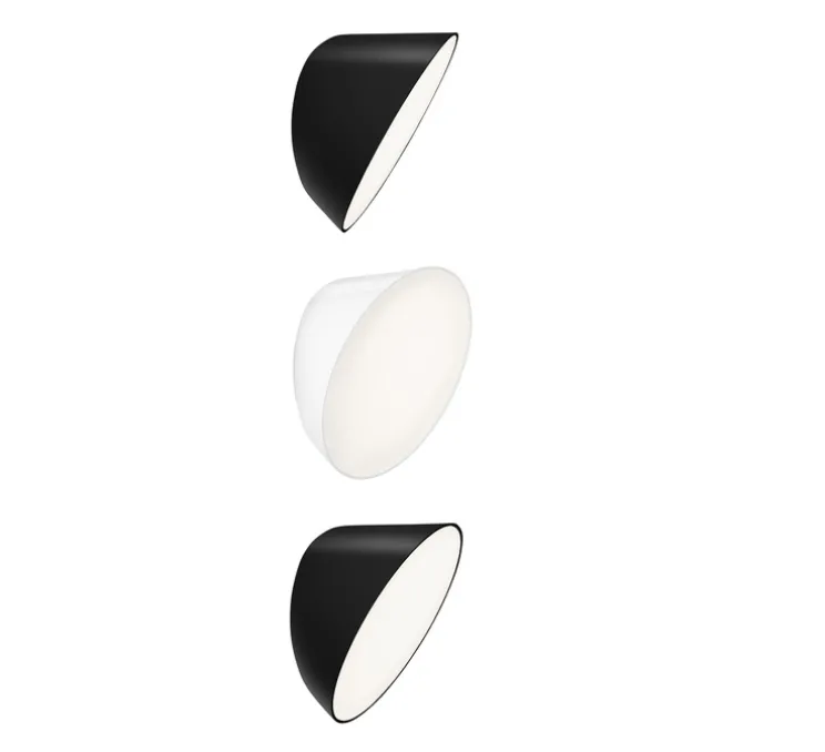 Applique ou plafonnier, Thirty , noir, LED, 3000K, 1043 lm, Ø24,7cm, H16,4cm - Zero