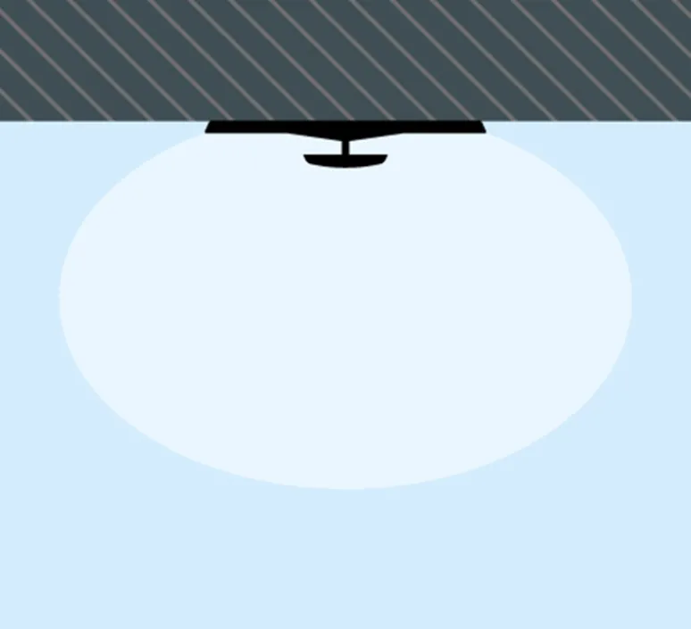 Plafonnier & Spot|Applique*Vibia Applique ou plafonnier, Top 1160, , LED, 2700K, 2880lm, Ø60cm, H10cm - blanc