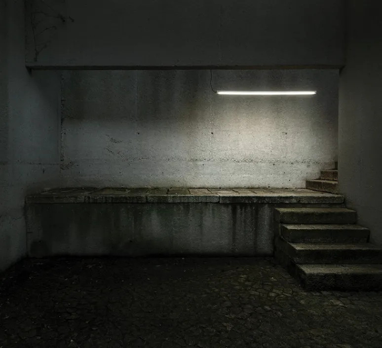 Plafonnier & Spot|Applique*O/M Light Applique ou plafonnier, Tubo 50 LED, , transparent, On/Off, 4000K, 5850 lm, L178,2cm, ⌀5,1cm - blanc