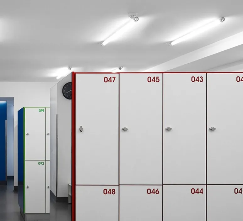 Plafonnier & Spot|Applique*O/M Light Applique ou plafonnier, Tubo 50 LED, , transparent, IP67, dim, 2700K, 7160 lm, L231,2cm, H6,7cm - blanc