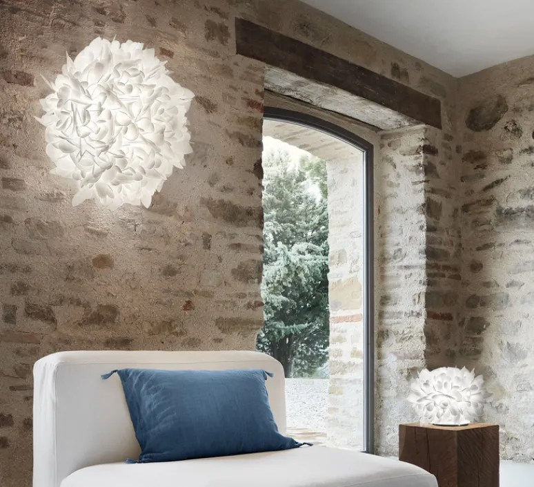 Plafonnier & Spot|Applique*Slamp Applique ou plafonnier, Veli Medium Foliage, , L55cm, H23cm - blanc