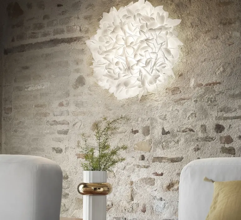 Plafonnier & Spot|Applique*Slamp Applique ou plafonnier, Veli Medium Foliage, , L55cm, H23cm - blanc