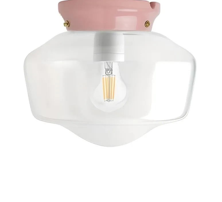 Applique|Plafonnier & Spot*Zangra Applique, plafonnier, Chaella, avec glass.L.001, , L25cm, H23cm - rose