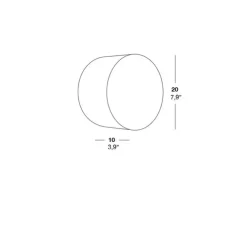 Applique, plafonnier, GEA 20 A, blanc ivoire, LED, Ø20cm, H10cm - LZF