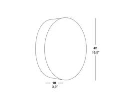 Plafonnier & Spot|Applique*LZF Applique, plafonnier, GEA 42 A, , LED, Ø42cm, H10cm - blanc ivoire